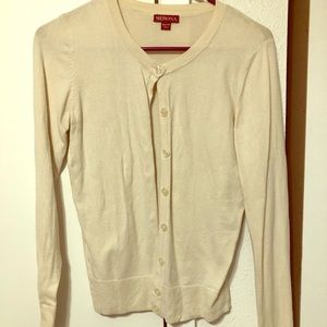 Mossimo cream long sleeve cardigan